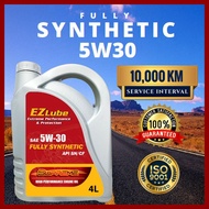 EZLUBE 5W30 Fully Synthetic Engine Oil Minyak Hitam Minyak Enjin Kereta Minyak Hitam Kereta Proton T