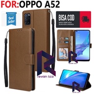 OPPO A52 FLIP WALLET LEATHER PREMIUM LEATHER FLIP COVER OPPO A52 FLIP CASE