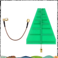 Super 1.35GHz-9.5GHz 8X10cm UWB Ultra Wideband Log Periodic Antenna 5-6Db 15W SMA Female Adapter