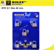 กุญแจ SOLEXมาสเตอร์คีย์​ 5​ ตัวชุด