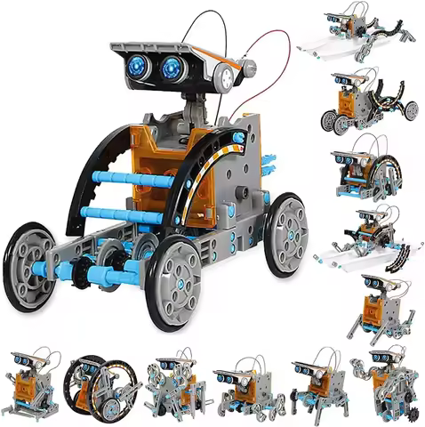 13-in-1 Education Solar Robot Toys DIY Building Science Experiment Kit for Kids Aged 8-10 and Older,
