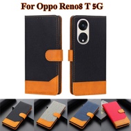 for чехол OPPO Reno8 T 5G Case Original Leather Wallet Cover Magentic
