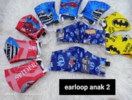 masker kain anak karakter duckbill