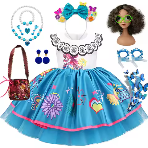 Disney Princess Baby Costume Encanto Mirabel Dress Girl Fancy Halloween Christmas Birthday Party Gow