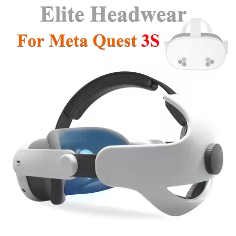 For Oculus Meta Quest 3S Adjustable Headwear Stress Relieving Headband Replacement Elite VR Head Str