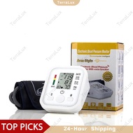 TerraLux Original Digital Arm Type Blood Pressure Monitor Rechargeable Accurate Meter Large
