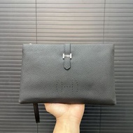 Hermès men's leather clutch bag