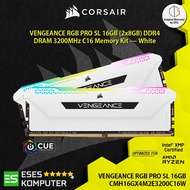 RAM Corsair Vengeance RGB PRO SL DDR4 16GB (2x8GB) 3200MHz C16 White CMH16GX4M2E3200C16W