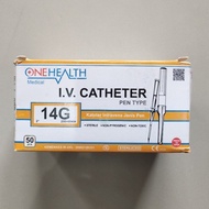 STOK TERBATAS IV CATHETER ONE HEALTH 14 14G / ABOCATH / JARUM INFUS