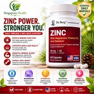 【SG】R  Dr Berg Zinc 30mg with Magnesium, Vitamin D3, Selenium, & Copper inc for Immune, Skin, Hair, 