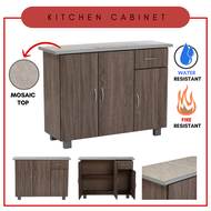 [PARENT'S DAY] Alora Furniture - FRENA Mosaic Top Low Kitchen Cabinet / Almari Dapur / Kitchen Cabinet With Drawer / Kitchen Island / Stove Cabinet / Kabinet Dapur Rendah / Kitchen Organizer / 厨房柜子