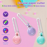 360° Circle Cutter Circle Paper Cutter Cut Paper cutter Scrapbooking Cards Cutters School Stationery