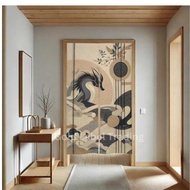Japanese Dragon Noren, Japanese Doorway Curtain, Japanese Element aesthetics, Entryway Curtain, Door