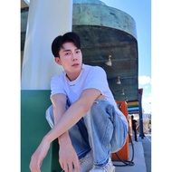 Prada/Prada/2026 Classic Round Neck Short-Sleeved T-Shirt Men Women Style Threaded Loose Temperament