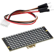 DONGKER 8 * 16 Matrix LED Lights Display Module,I2C Communication DC 3.3-5V LED Display Board with A