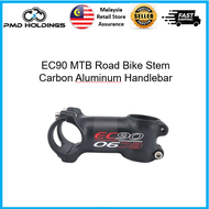 ✔️READY STOCK✔️EC90 MTB Road Bike Stem 31.8mm 70/6° Carbon Aluminum Handlebar