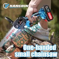 588VF 6” Inch Mini Cordless Chainsaw Wood Cutter Secateurs Portable Branch Pruning Saw Gergaji Elekt