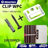 100PCS WPC Wood Panel Clips WPC Panel Brackets and Screws WPC Panel Clip/s WPC Panel Clip/s Panel an