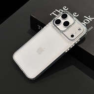 2-in-1 Lens Frame Transparent Case Trendy Classic Cover for iPhone 14 Pro Max 16 Pro Max 17 Pro Max