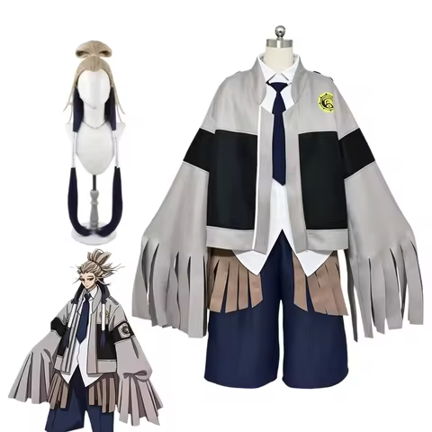 Anime GACHIAKUTA Tamsy Caines Cosplay Costume Full Set with Wig Temujin Outfit for Halloween Carniva