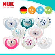 NUK Star Day & Night Silicone Soother Pacifier 2pcs/box | 0-6 Months | 6-18 Months | 18-36 Months | 