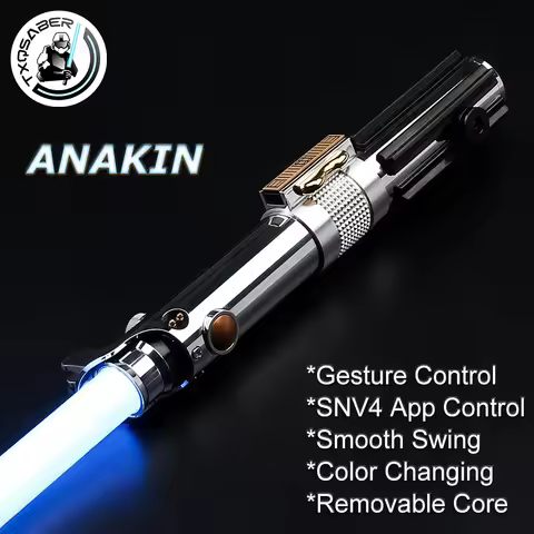 Anakin Lightsaber Proffie 2.2 Soundboard Smooth Swing Metal Handle With LED Strip Blade SD Card Skyw