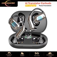 【SG Stock】AI Translator Earbuds 144 Languages Real Time Bluetooth 5.3 Earphones Noise Cancelling Sma