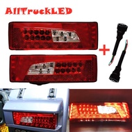 1Pair 24V LED Tail Light Combination Rear lights For Scania truck lights G400 G450 Taillights OEM 2380954 2241859  2x Co