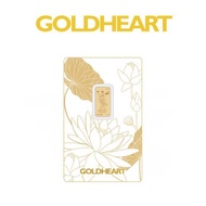 Goldheart 0.1G 999 Gold Lotus Gold Bar