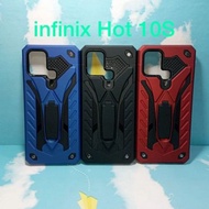 Hard Case phantom Infinix Hot 10S Stand Iron Transformers Hard Case