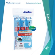 Jordan Adult Alfa 8-in-1 Soft Toothbrush - 3's (Buy 2 FREE 1)