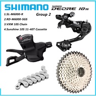 76&amp;DShimano Deore m6000 10 Speed Groupset 1X10 Speed Shifter Lever Rear Derailleur Sunshine Cogs Ca