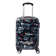 Smiggle - 賽車 汽車 卡車 | 黑色 | 20吋 27L | 兒童 帶輪子 旅行喼 拉桿箱 | 行李箱 | 旅行箱 | 小童 兒童學生 | 平行進口