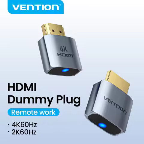 Vention 4K60Hz HDMI-Compatible Virtual Display Dummy Plug Headless Ghost Display Emulator Video for 