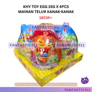 (Halal) Khy Toy Egg 15g X 4pcs Children's Egg Toys F911