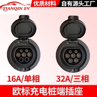 New Energy Electric Vehicle European Standard type2Socket Pile End Connector7Socket Connector32A Thr