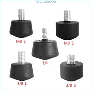VIVI Antislip Foot Spikes for Tripods Monopod 3 8 Inches 1 4 Inches 8 Kits Universal Monopod Rubber 