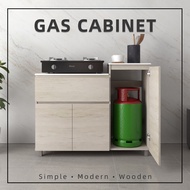 Gas Cabinet Kitchen Cabinet Solid Surface Table Top - HMZ-FN-GC-6121-WW