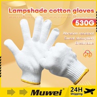 Cotton Glove Multipurpose Cotton Knitted Hand Safety Glove Cotton Glove Batik Sarung Tangan Safe Work Protect Glove手套