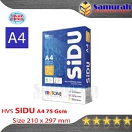 Sinar Dunia A4 75 Gsm HVS Paper Sidu A4 75 Gram HVS/ Sidu 75gsm White HVS Office Print Paper/