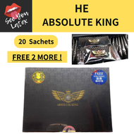HE ABSOLUTE KING Men Sexual Health Supplement 20 Sachets + 2 More Sachets