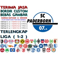 Sc PADERBORN 07 PATCH EMBROIDERED BET LOGO/EMBLEM BALL CLUB BUNDESLIGA GERMAN