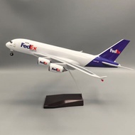 A380 B777 Federal Cargo Aircraft Aircraft Model with Light with Wheels Simulation Static Aircraft Mo