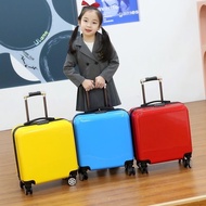 Kids luggage segi empat/ petak beg beg bagasi travel kanak-kanak beg roda tarik kanak kanak 18inci l