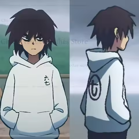 Cartoon Scissor Seven Cosplay Costume Print Hoodie Autumn Clothes Long Sleeve Tops Men's Hoodies Men