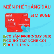 FREESHIP - CHƯA KÍCH HOẠT.Sim ITEL VINA mỗi ngày 3GB miễn phí có sẵn tháng đầu