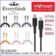 MYMOSH EL-C2L122 CABLE I-CABLE TO USB-C PD 1.2M/FAST CHARGING/30KG TEAR RESISTANCE/ CHARGE & SYNC/ 4
