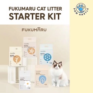 < SG SELLER> Starter Kit FUKUMARU Tofu Cat Litter/Cat Sand / Cat Litter / Cleaning Clump Tofu Litter