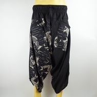 Samurai Pants Hill Tribe Hmong Miao Harem Yoga Fitness Chiang Mai Cotton Hippie Bohemian Baggy Aradi