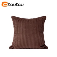 OTAUTAU Cotton Corduroy Cushion Cover Without Insert Throw Pillowcase 30x50/40x40/45x45/50x50/55x50/
